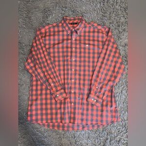Southern Marsh Men’s Classic Red Plaid Long Sleeve Button Down Shirt Size 3XL